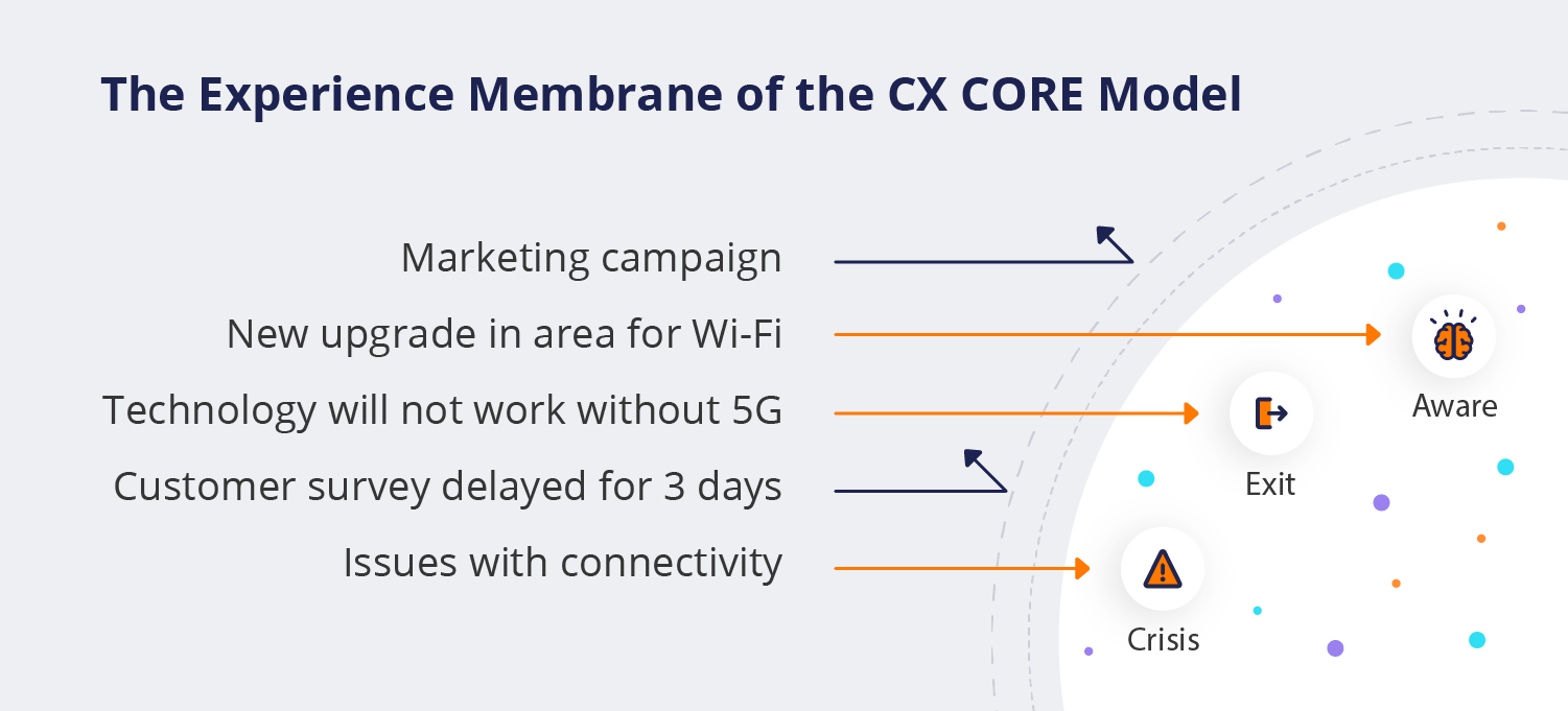 The experience Membrane of the CX CORE Model